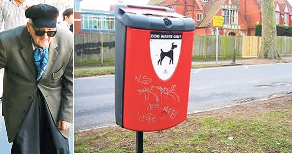 Un anciano llevaba 2 años depositando cartas en contendor de las heces de perro 1 Un anciano llevaba 2 años depositando cartas en contendor de las heces de perro 2
