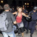 Máxima tensión entre peregrinos y laicos en Madrid 7