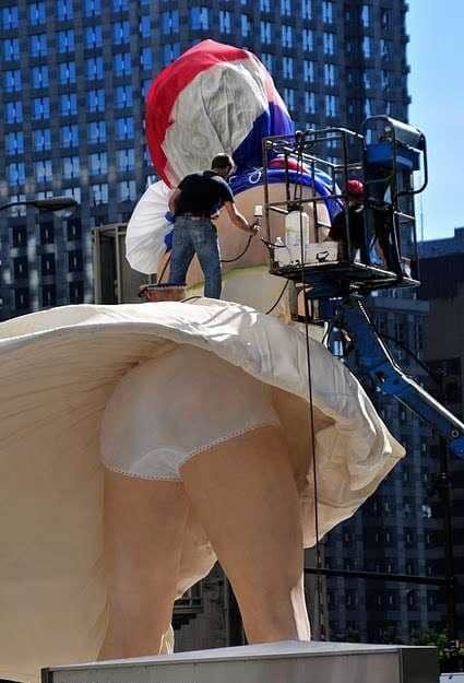 noticias escultura de Marilyn Monroe