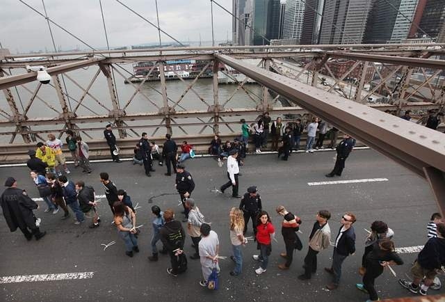 700 detenidos en una marcha indignada en Nueva York 1