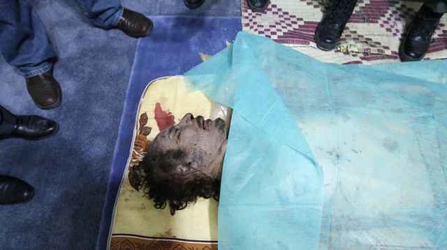 El dilema de qué hacer con el cadáver de Gadafi 6 noticias cadáver de Gadafi muerto