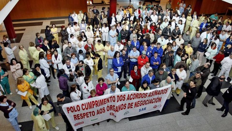 Concentraciones de protesta de miles de funcionarios en toda Galicia 5