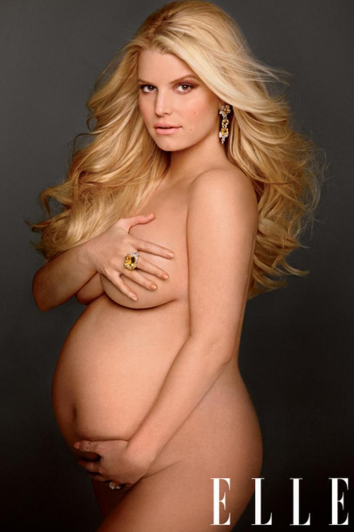 Jessica Simpson posa desnuda y embarazada 4