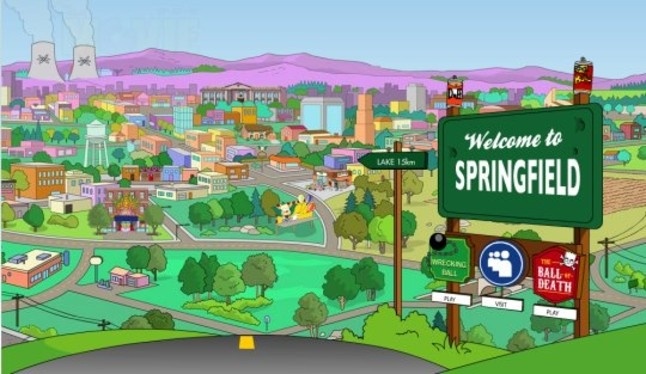 La ciudad de Springfield de Los Simpsons está en… La ciudad de Springfield de Los Simpsons está en... 1