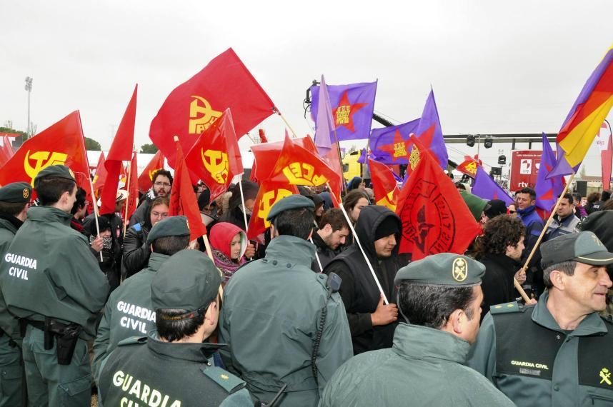 Cayo Lara, retenido por la Guardia Civil en Villalar en el Homenaje a los Comuneros 3