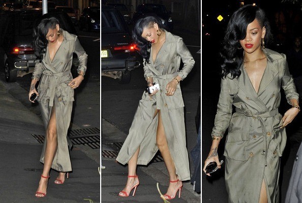 Rihanna salió a cenar desnuda 4