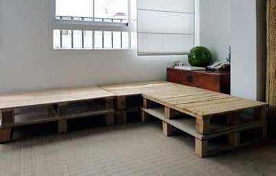 Como hacer muebles con Palets de madera usados 7