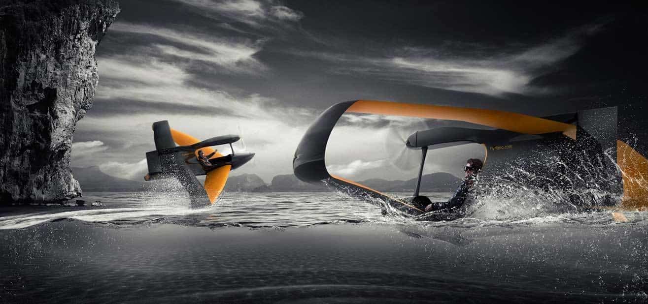 FlyNano, un económico hidroavión ultraligero con motor eléctrico 3