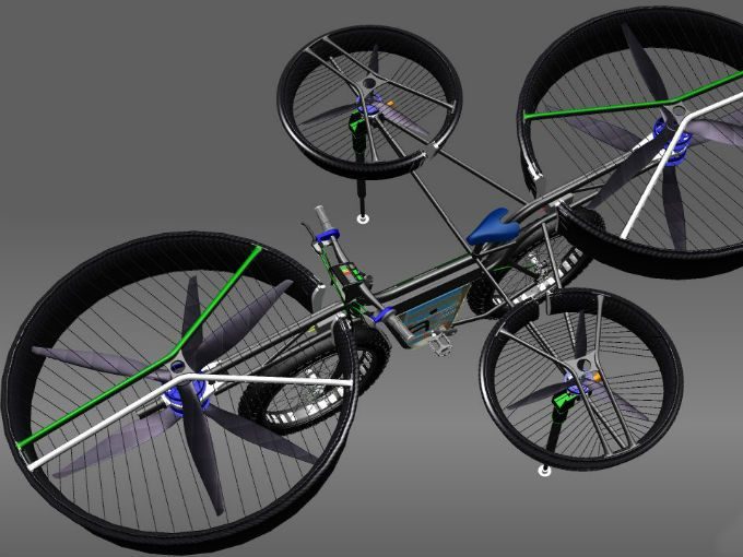 La primera bicicleta voladora (vídeo) 3