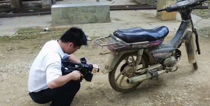Tubos de escape para motos de bambú en China
