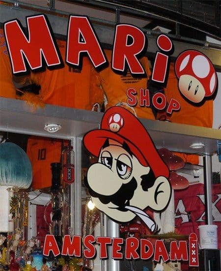 La tienda de drogas de Super Mario Bros en Amsterdam 3