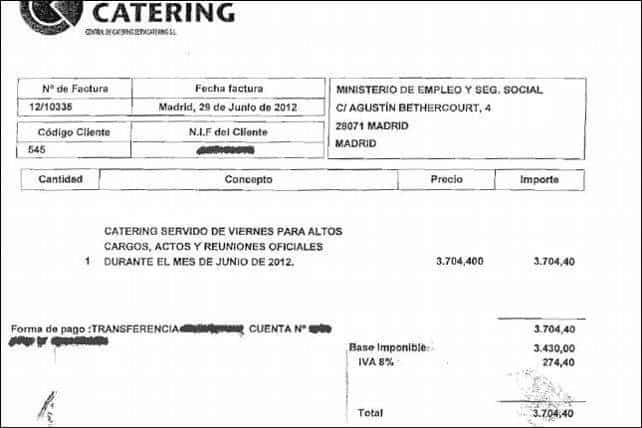 Empleo gasta 3.700 euros al mes en que altos cargos coman los viernes 3