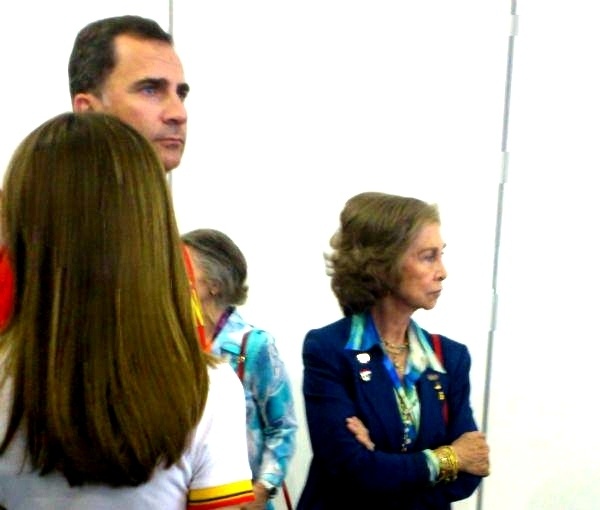 Los príncipes y la reina Sofía, expulsados de la zona mixta de los Juegos Olímpicos de Londres 2012 1