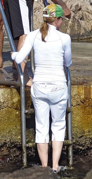 noticias El atípico look "playero" de Madonna en Francia