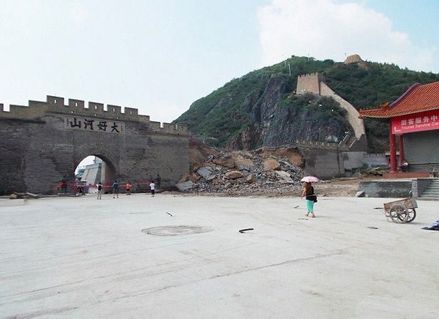 noticias Obreros chapuzas provocan el derrumbe de 30 metros de la gran muralla china