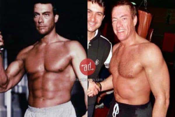 Famosos musculosos antes y después 