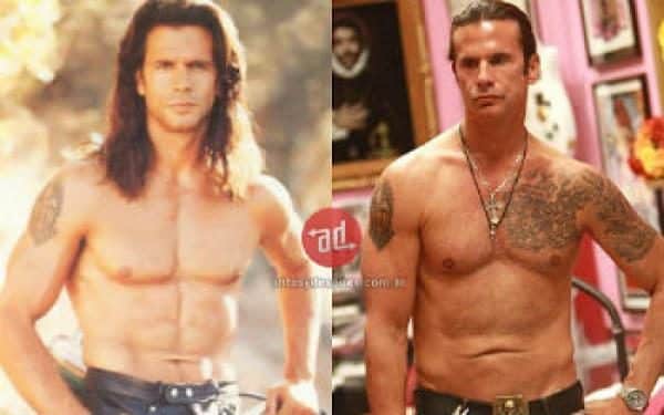 Famosos musculosos antes y después Lorenzo Lamas
