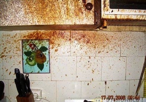 Cocina destrozada por leche condensada 6