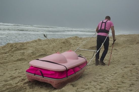 Aventurero cruzará la Antártida con un “trineo con tetas” para recaudar fondos