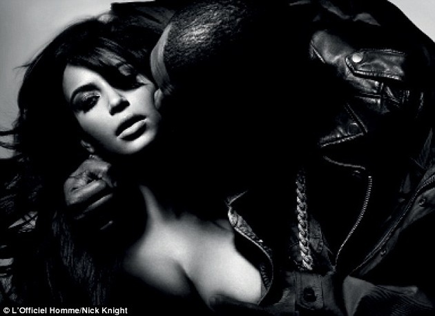 Kim Kardashian y Kanye West posan desnudos en L’Officiel Hommes Paris Spring 2013 7