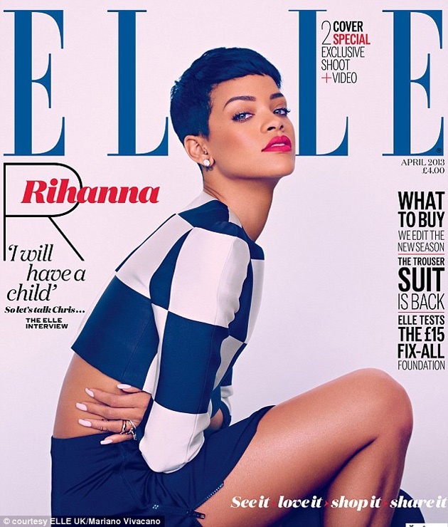 Rihanna explotó toda su sensualidad y belleza para la revista Elle Uk 6