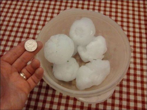 Granizos del tamaño de un meteorito en Misisipi 11