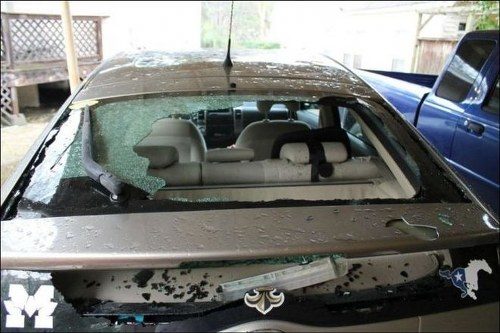 Granizos del tamaño de un meteorito en Misisipi 6