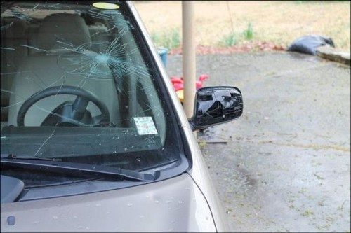 Granizos del tamaño de un meteorito en Misisipi 9