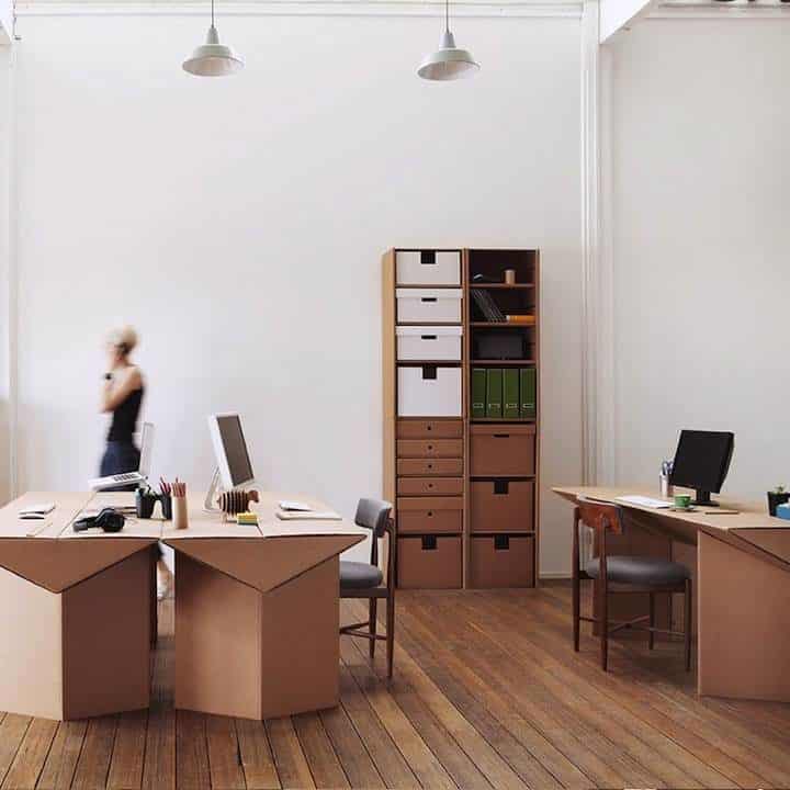 Decoración Eco Chic: Muebles hechos de cartón 5