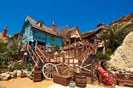 El pueblo de Popeye el Marino en Malta