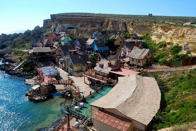 El pueblo de Popeye el Marino en Malta