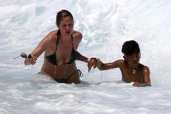 Fotos impactantes: Heidi Klum salva a su hijo y a dos niñeras de morir ahogados en Hawai 6