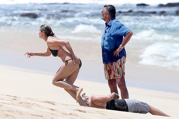 Fotos impactantes: Heidi Klum salva a su hijo y a dos niñeras de morir ahogados en Hawai 8