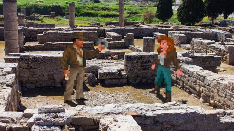 Mezclar fotos reales y videojuegos de 16 bits es puro ingenio