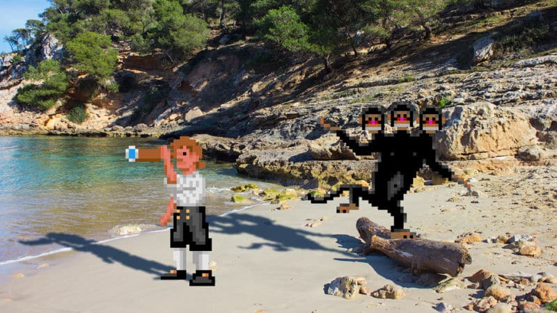 Mezclar fotos reales y videojuegos de 16 bits es puro ingenio