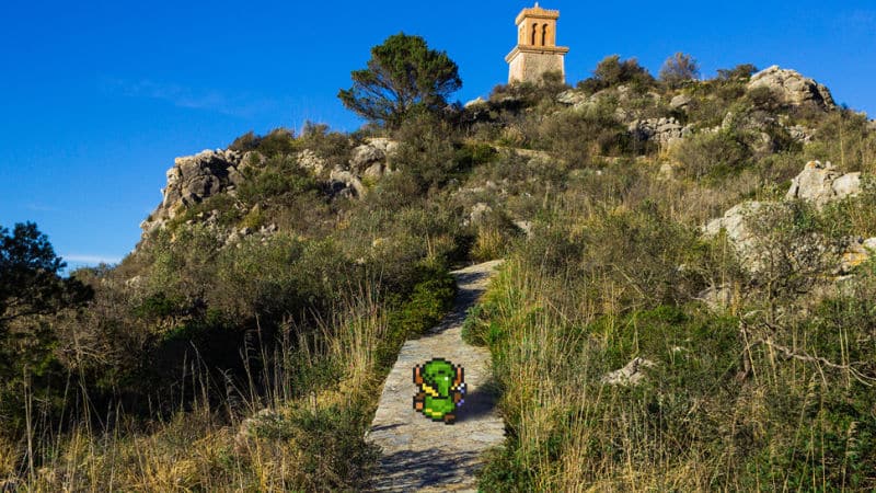 Mezclar fotos reales y videojuegos de 16 bits es puro ingenio