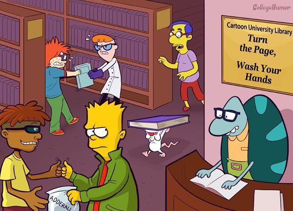 Dibujos animados en la Universidad 13