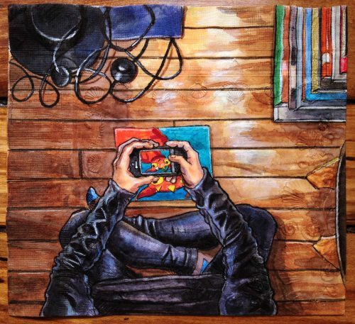 Arte sobre servilletas 3