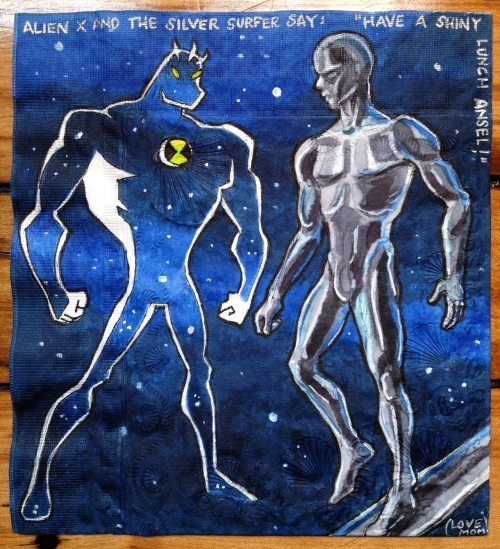 Arte sobre servilletas 5