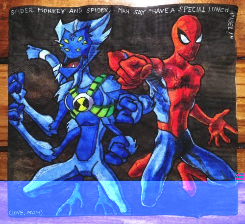 Arte sobre servilletas 23