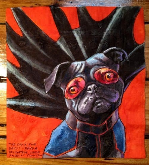 Arte sobre servilletas 24