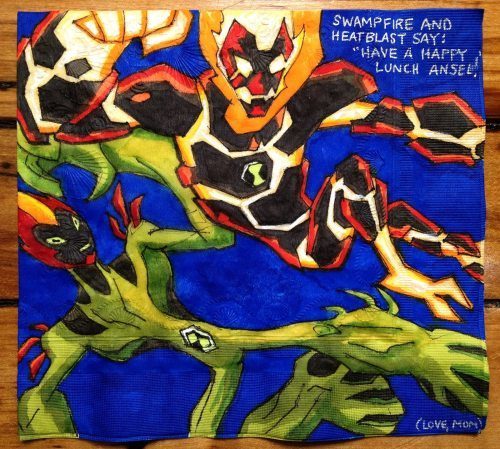 Arte sobre servilletas 32