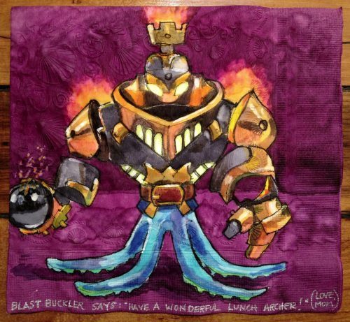 Arte sobre servilletas 10