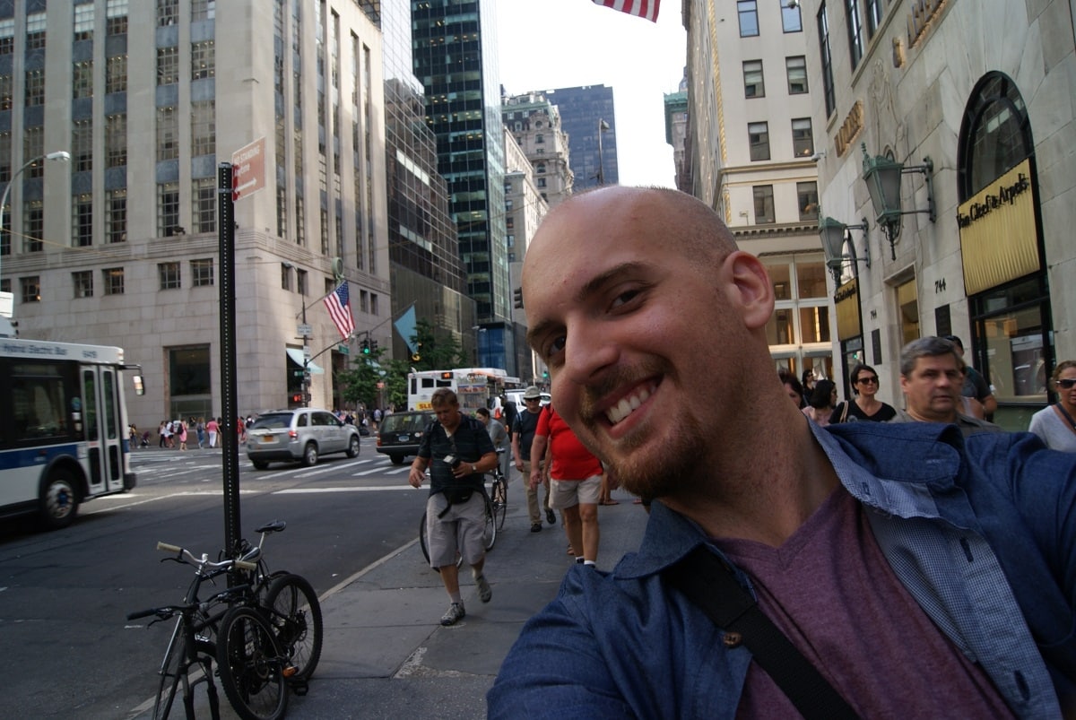Selfie de Joaquín Calvo en New York