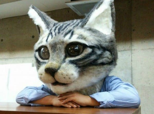 Por fin crean una máscara de la cabeza de gato gigante Por fin crean una máscara de la cabeza de gato gigante 1