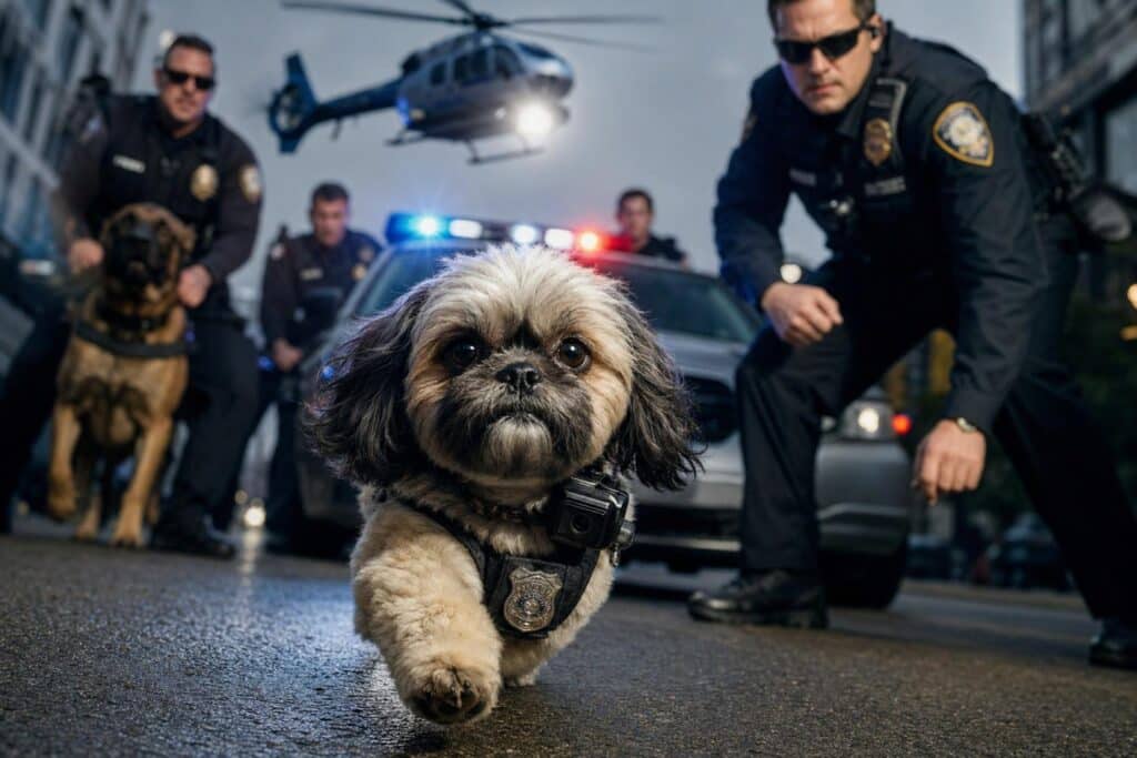 Imagen sobre Midge, la pequeña heroína canina que está revolucionando - Create one premium editorial image for a