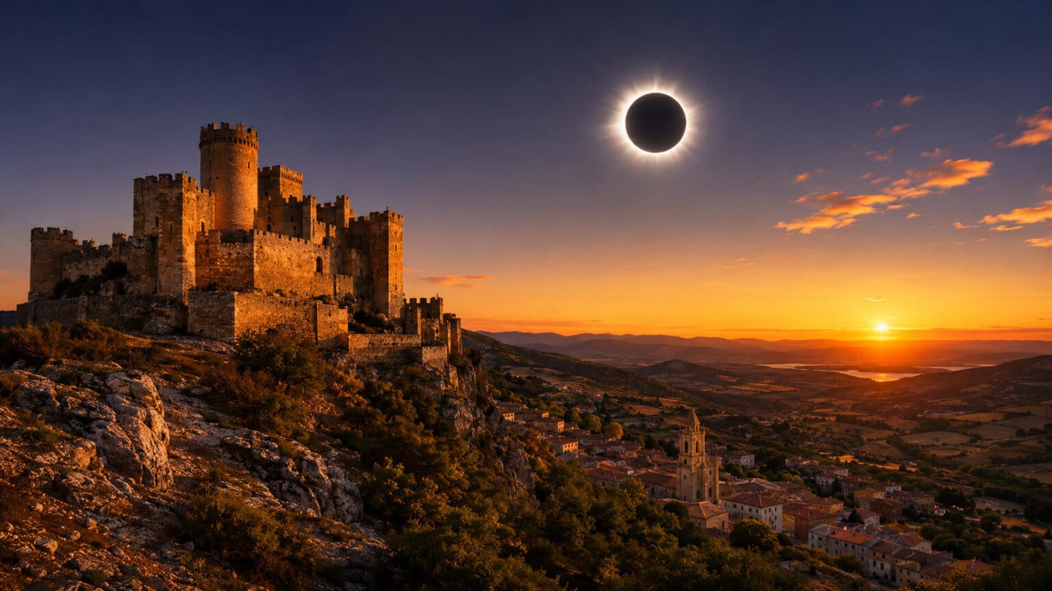 Escapada fascinante a Castilla y León: eclipse, naturaleza, pueblos y gastronomía para vivir un viaje inolvidable Eclipse en Castilla y León